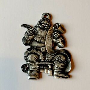 Vintage Hampshire Pewter Santa Claus